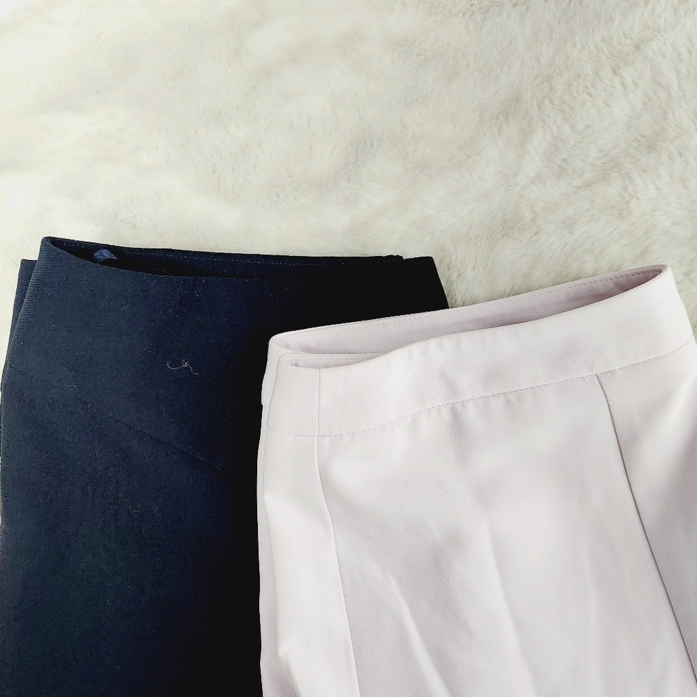 Jones Wear & Liz Claiborne Black & Lavender Business Casual Skirt Bundle P6858